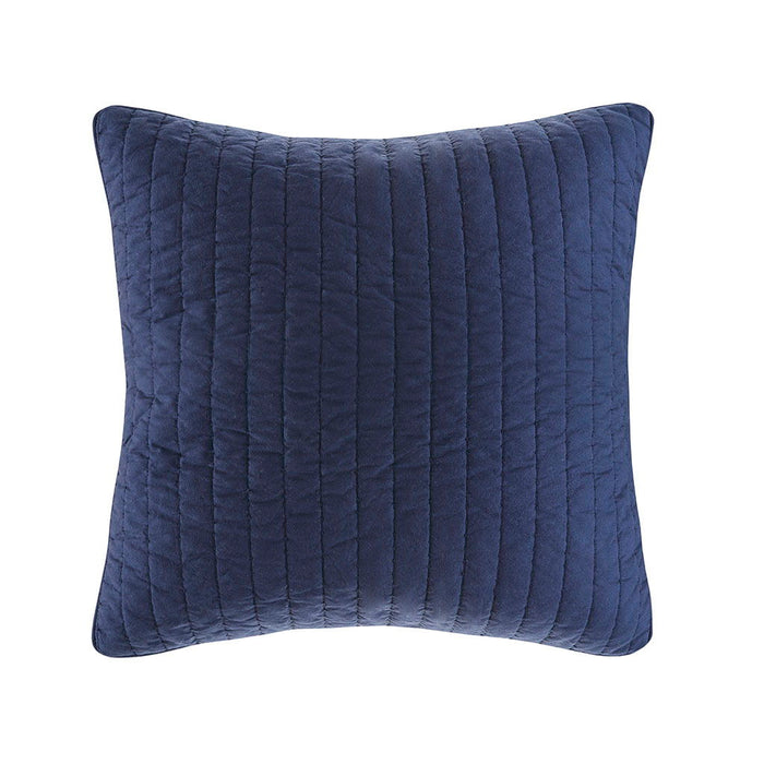 Camila - Quilted Euro Sham - Navy - Simple Home Plus