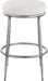 Ferro - Performance Fabric Upholstered Backless Bar Stool - Antique Silver - Simple Home Plus