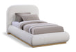 Vaughn - Chenille Bed With Natural Base - Simple Home Plus