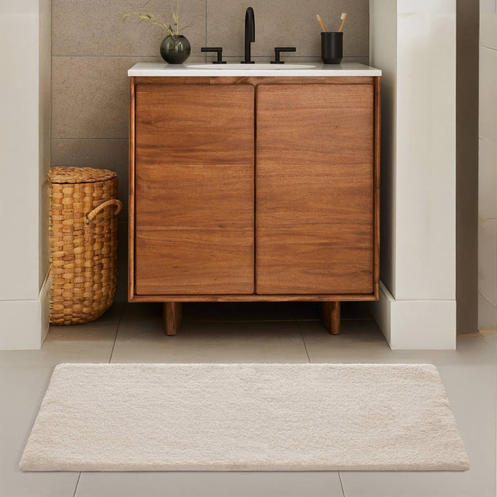 Marshmallow - 24" x 72" Bath Rug - Taupe