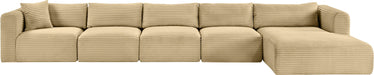 Shaggy - 5 Piece Modular Sectional With Chaise - Simple Home Plus