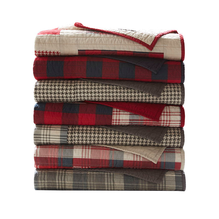 Tasha - Quilted Throw - Red