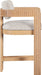 Sacha - Linen Stool With Natural Base - Simple Home Plus