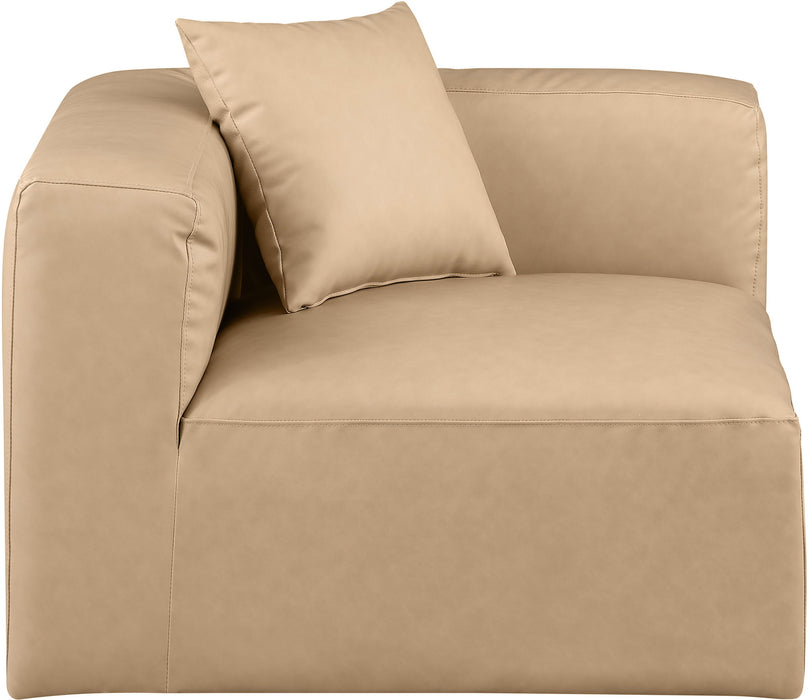 Cube - Corner Chair - Tan - Simple Home Plus