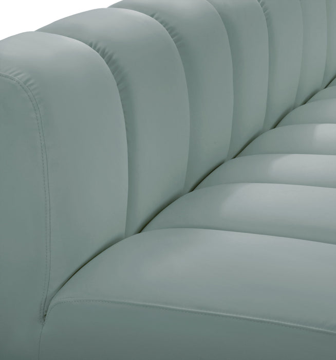 Arc - Faux Leather 4 Piece Modular Sofa