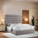 Adam - Linen Fabric Bed With 70.5" Headboard - Simple Home Plus
