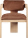 Sacha - Velvet Dining Chair With Natural Base (Set of 2) - Simple Home Plus