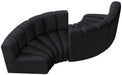 Arc - Velvet 4 Piece Curved Modular Sofa - Simple Home Plus