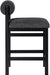 Roundhill - Fabric Counter Stool - Black Frame - Simple Home Plus