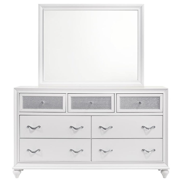 Barzini - 7-drawer Dresser With Mirror - Simple Home Plus