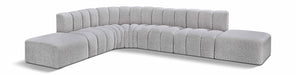 Arc - Boucle Fabric 7 Piece Corner Modular Sofa - Simple Home Plus