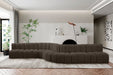 Arc - Boucle Fabric 8 Piece Curved Modular Sofa - Simple Home Plus