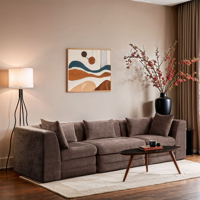 Stellar - 3 Piece 114" Upholstered Modular Sofa - Simple Home Plus