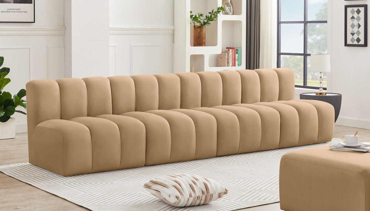 Arc - Velvet 4 Seats Modular Sofa - Simple Home Plus