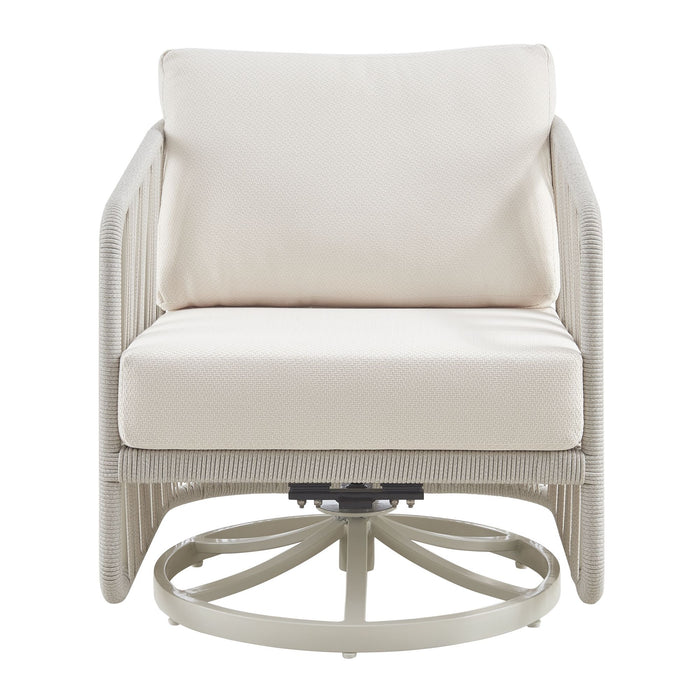 Breeze - Powder Coated Metal Outdoor Conversation Set With Cushions