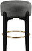 Torino - Backless Counter Stool With Brushed Black Base (Set of 2) - Simple Home Plus