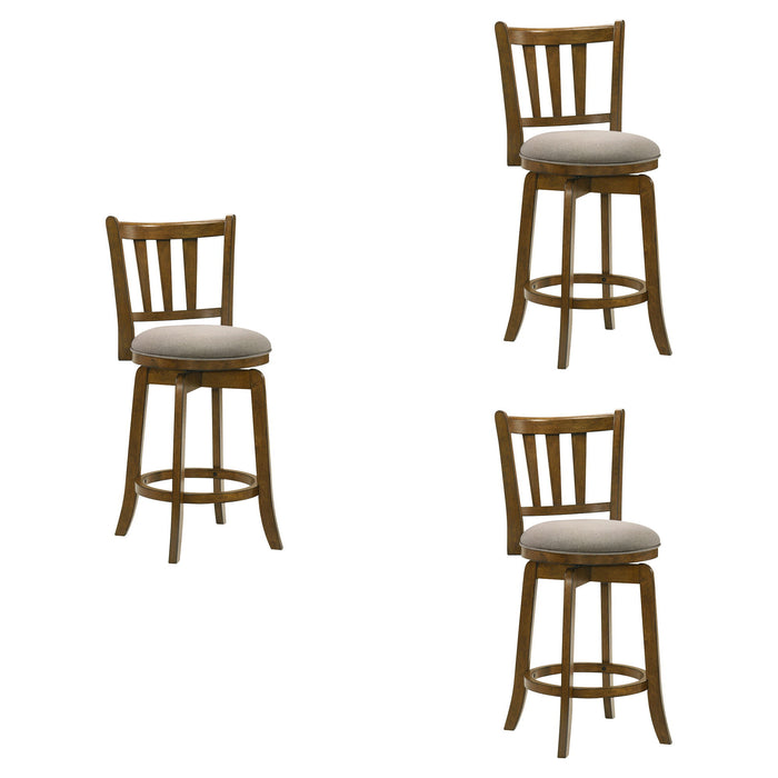Wren - Modern Farmhouse Swivel Wood Counter Height Kitchen Bar Stool - Simple Home Plus
