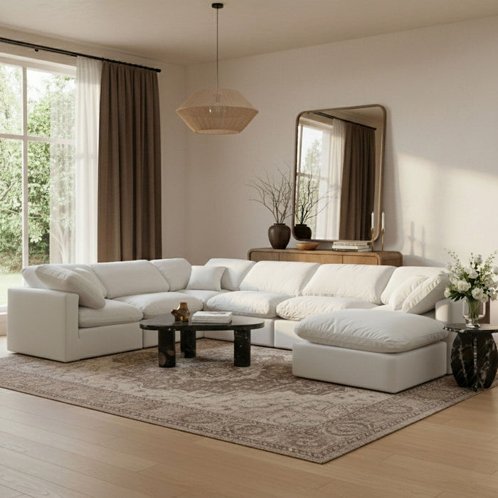 Indulge - Velvet 7 Piece Modular Sectional - Simple Home Plus