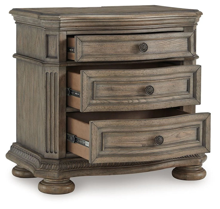 Ardenfield - Three Drawer Night Stand - Light Brown AS-IS
