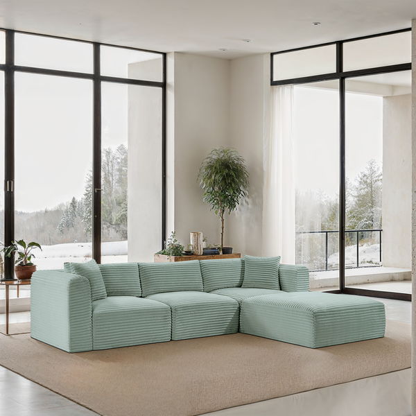 Shaggy - 4 Piece Modular Sectional