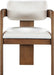 Sacha - Linen Dining Chair With Brown Base (Set of 2) - Simple Home Plus