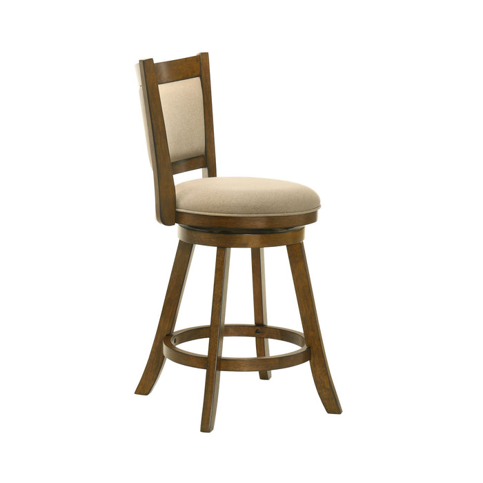 Aiden - Modern Farmhouse Swivel Wood Counter Height Kitchen Bar Stool - Simple Home Plus