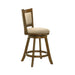 Aiden - Modern Farmhouse Swivel Wood Counter Height Kitchen Bar Stool - Simple Home Plus