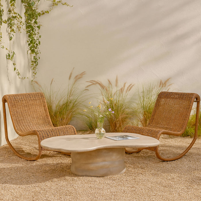 Branna - Concrete Coffee Table - Simple Home Plus