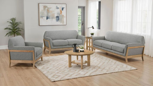 Vaughn - Fabric Upholstered Flared Arm Sofa Set - Simple Home Plus