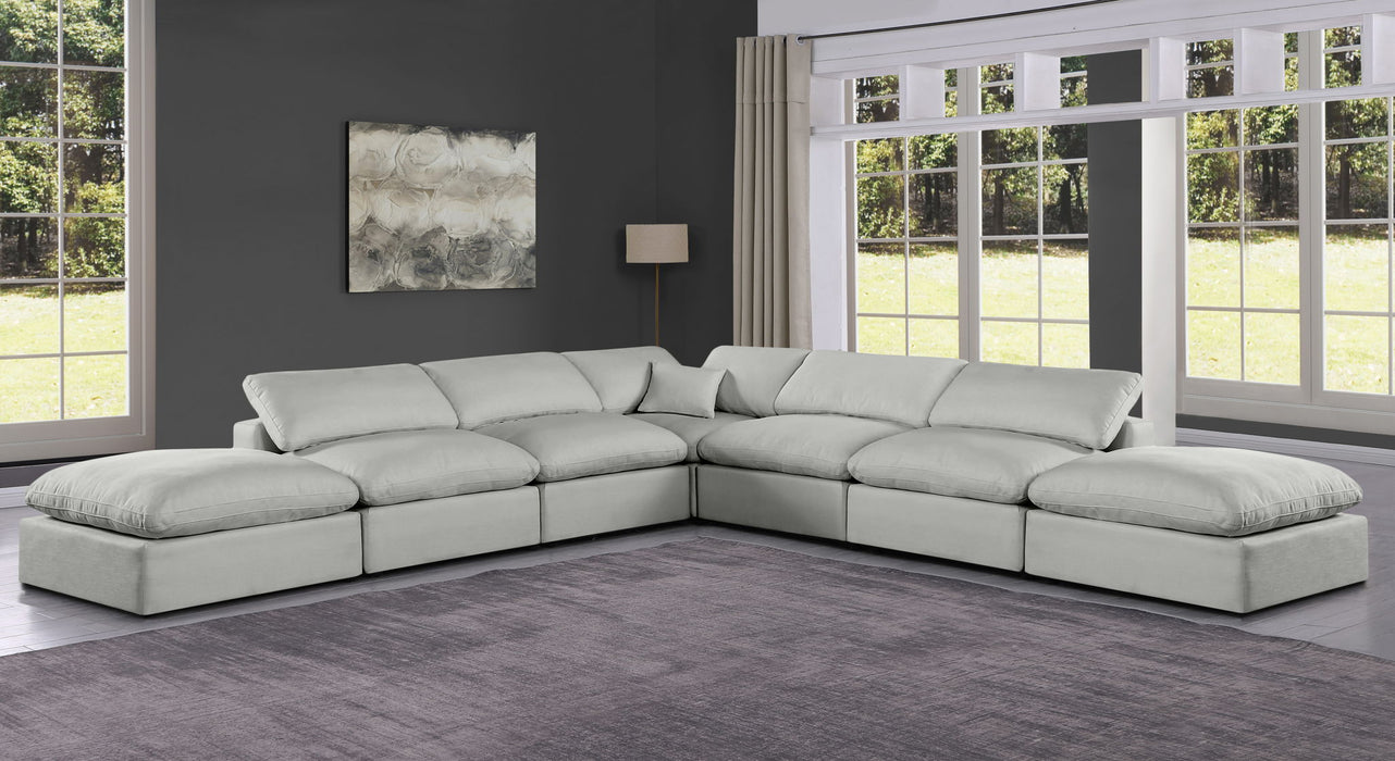 Comfy - 7 Piece Linen Modular Corner Sectional - Simple Home Plus