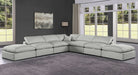 Comfy - 7 Piece Linen Modular Corner Sectional - Simple Home Plus