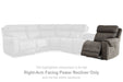 Hoopster - Raf Zero Wall Power Recliner - Gunmetal - Simple Home Plus