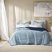Cooling - Full/Queen Reversible Tencel Comforter Blanket - Blue - Simple Home Plus