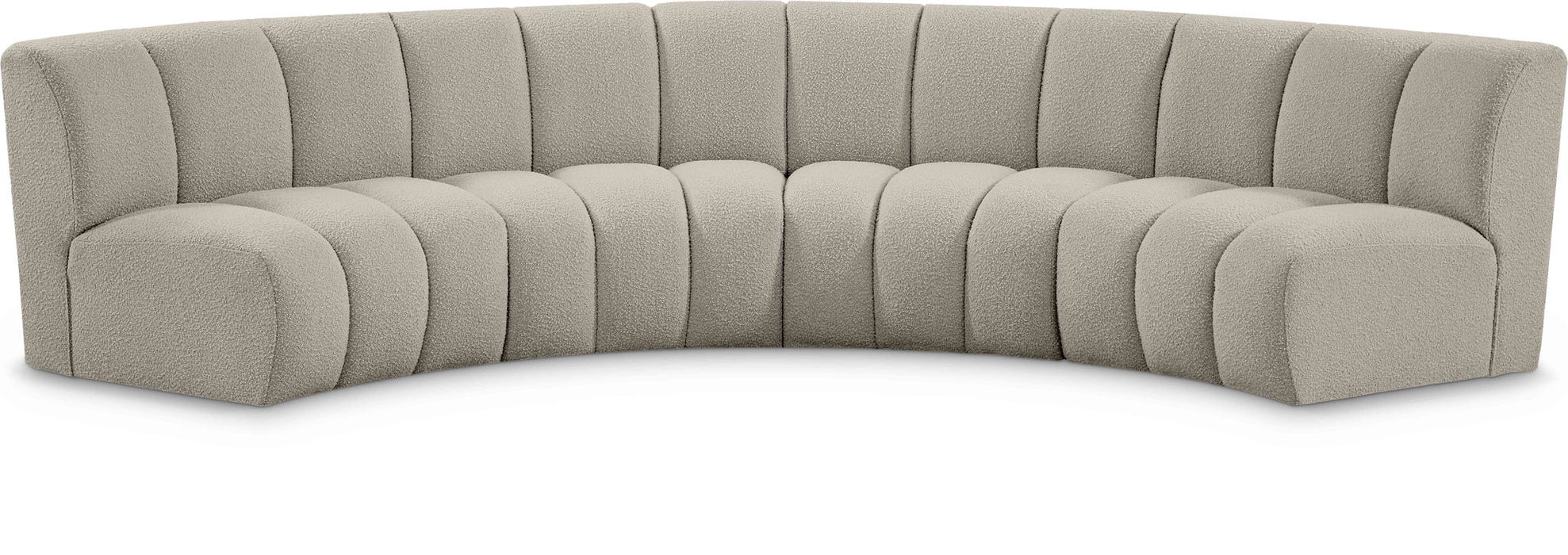 Infinity - 4 Piece Boucle Modular Sectional - Simple Home Plus
