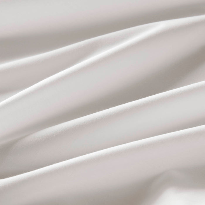 Percale Weave - King Premium Cotton Rich Sheet Set - Bright White - Simple Home Plus