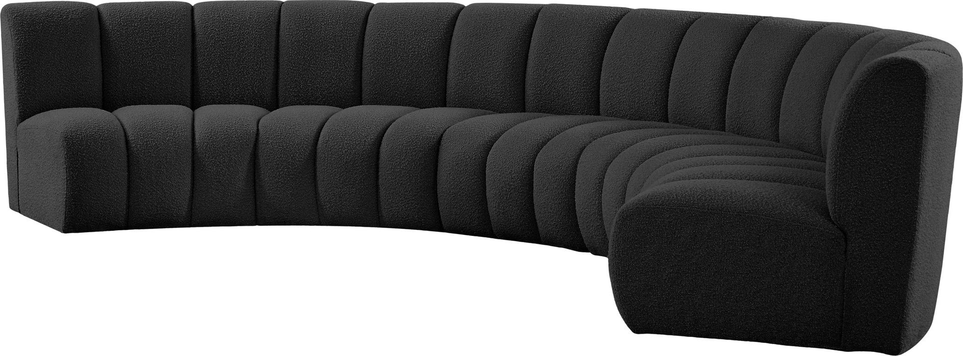 Infinity - 5 Piece Boucle Modular Sectional - Simple Home Plus