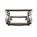 Laney - Scrollwork Entryway Sofa Console Table - Deep Merlot - Simple Home Plus