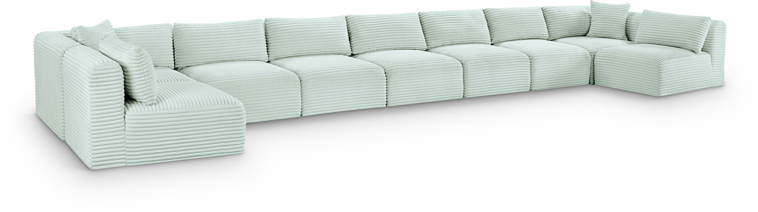 Shaggy - 9 Piece Modular Sectional - Simple Home Plus