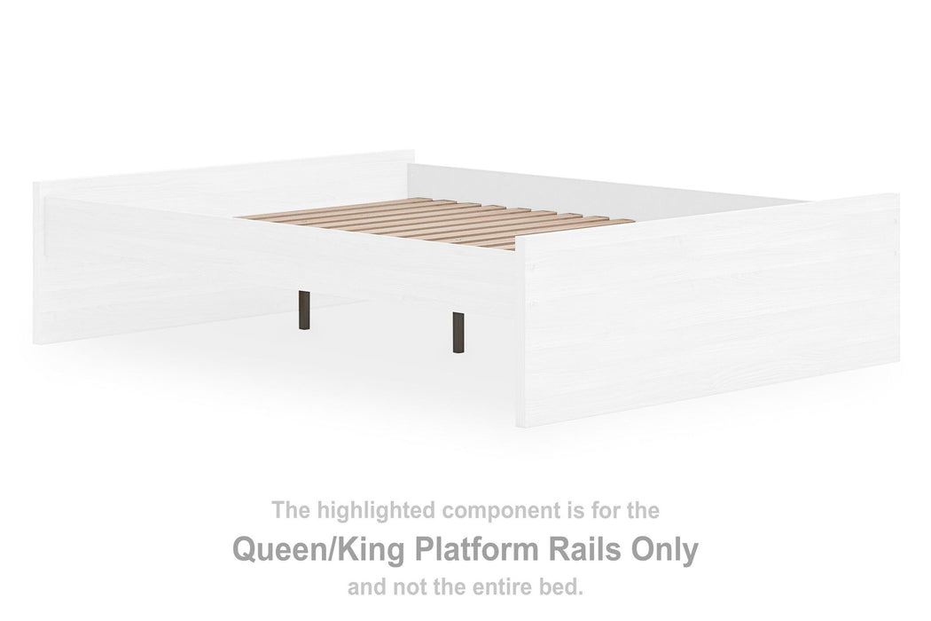 Onita - Queen/King Platform Rails - Natural - Simple Home Plus