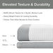 Spa Waffle - 72" x 78" Shower Curtain With 3M Treatment - Gray - Simple Home Plus