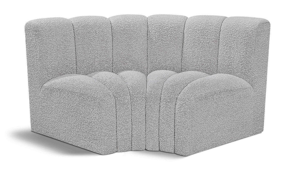 Arc - Boucle Fabric 2 Piece Modular Sofa - Simple Home Plus