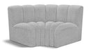 Arc - Boucle Fabric 2 Piece Modular Sofa - Simple Home Plus
