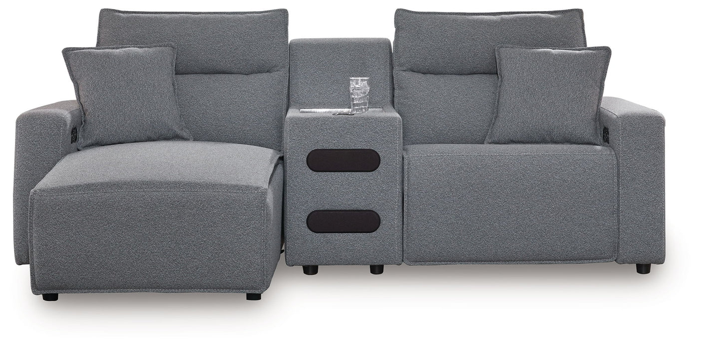 ModMax II - Salt And Pepper - Reclining Sectional - Simple Home Plus