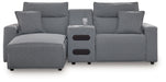 ModMax II - Salt And Pepper - Reclining Sectional - Simple Home Plus