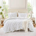 Lily - King 3 Piece Comforter Set - White - Simple Home Plus