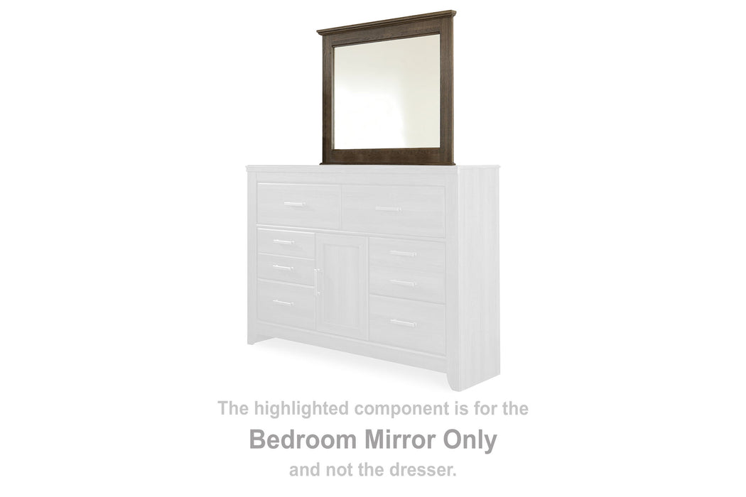 Juararo - Bedroom Mirror - Dark Brown - Simple Home Plus