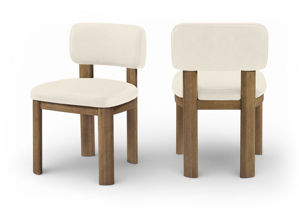 Paloma - Vegan Leather Upholstered Dining Chair (Set of 2) - Brown Frame - Simple Home Plus