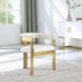 Romeo - Faux Leather Dining Chair With Gold Base (Set of 2) - Simple Home Plus