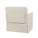 Paula - Slipcover Accent Armchair - Cream - Simple Home Plus