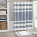 Spa Waffle - 108" x 72" Shower Curtain With 3M Treatment - Dark Blue - Simple Home Plus
